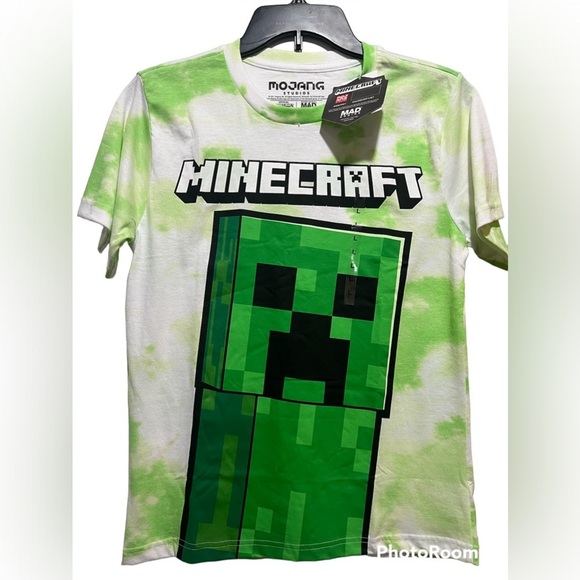 NWT Boys Minecraft Graphic T-Shirt, L - Picture 2 of 3